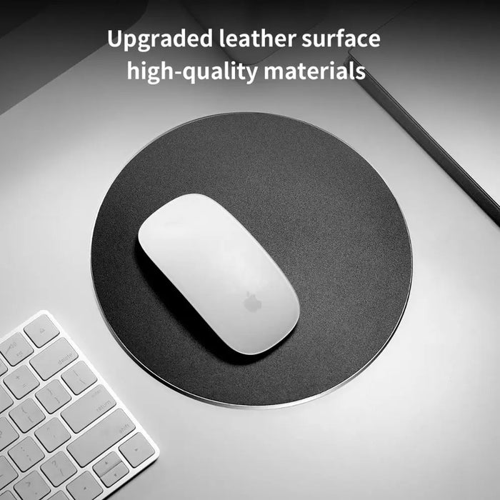 Metal Aluminum Mouse Pad Silver Modern Ultra Thin Double