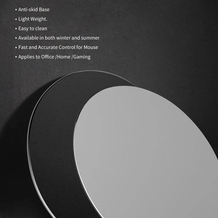 Metal Aluminum Mouse Pad Silver Modern Ultra Thin Double