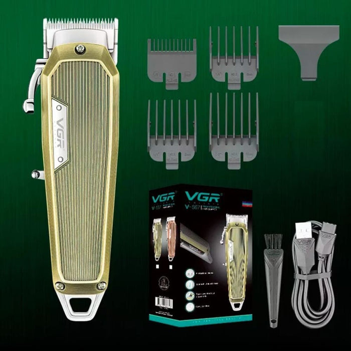 Metal Electric Cordless Rechargeable Lcd Display Hair Trimmer For Men