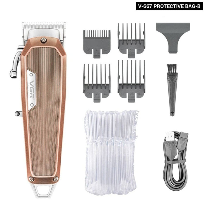 Metal Electric Cordless Rechargeable Lcd Display Hair Trimmer For Men