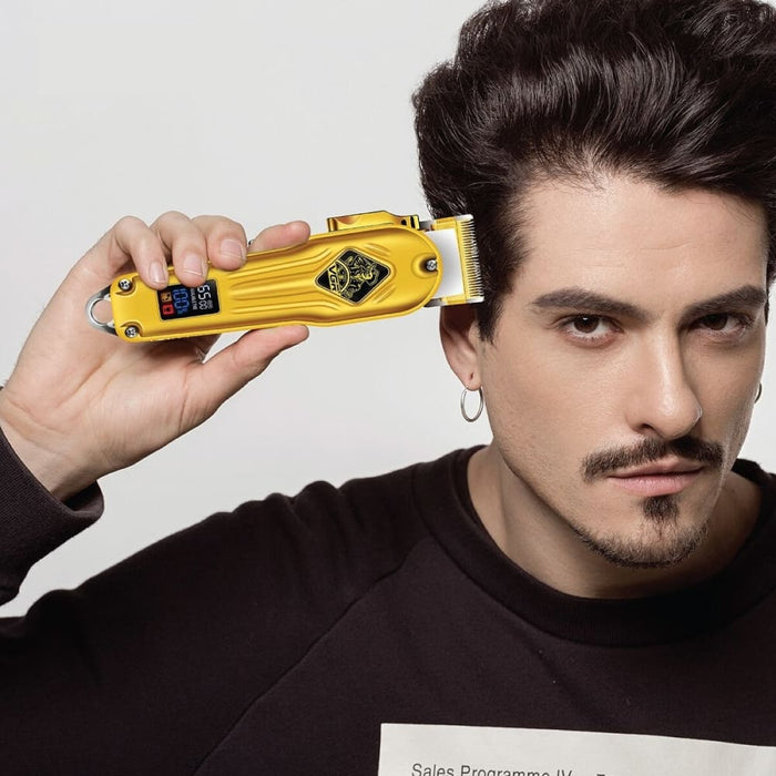 Metal Electric Rechargeable Hair Clipper For Men