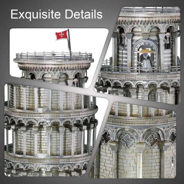 3d Metal Puzzle-leaning Tower Of Pisa Model Building Kit