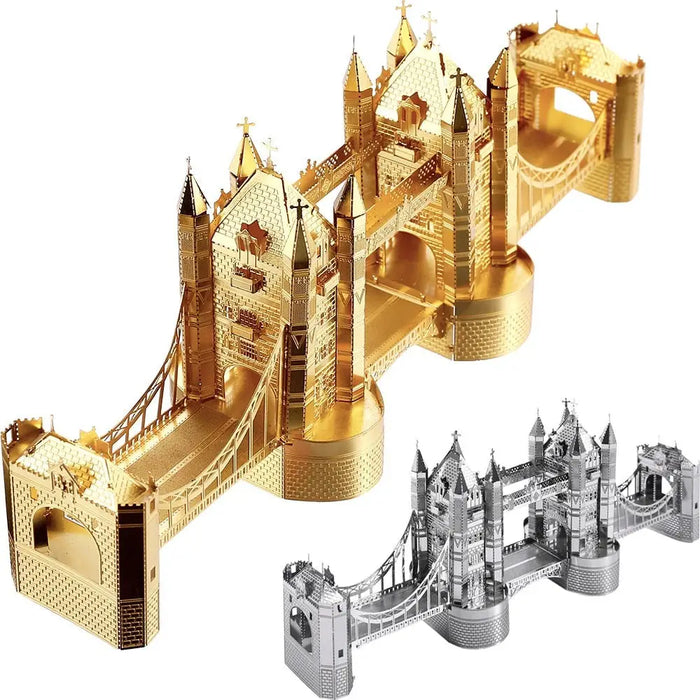 3d Metal Puzzle London Tower Bridge Diy Building Kit Toys