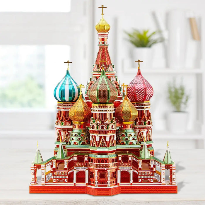 3d Metal Puzzle Model Building Kits-saint Basil’s