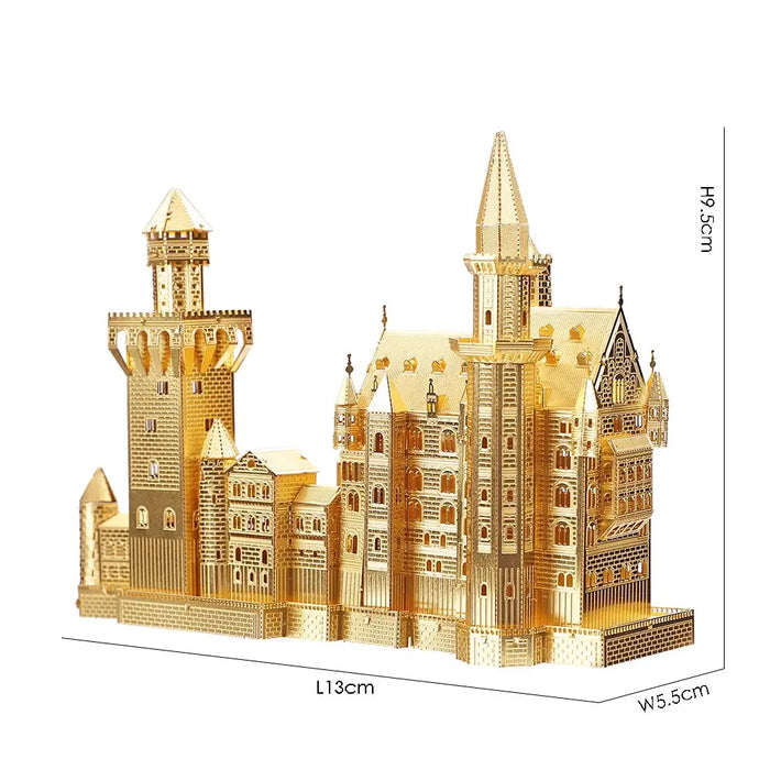 3d Metal Puzzle Neuschwanstein Castle Model Building Kits