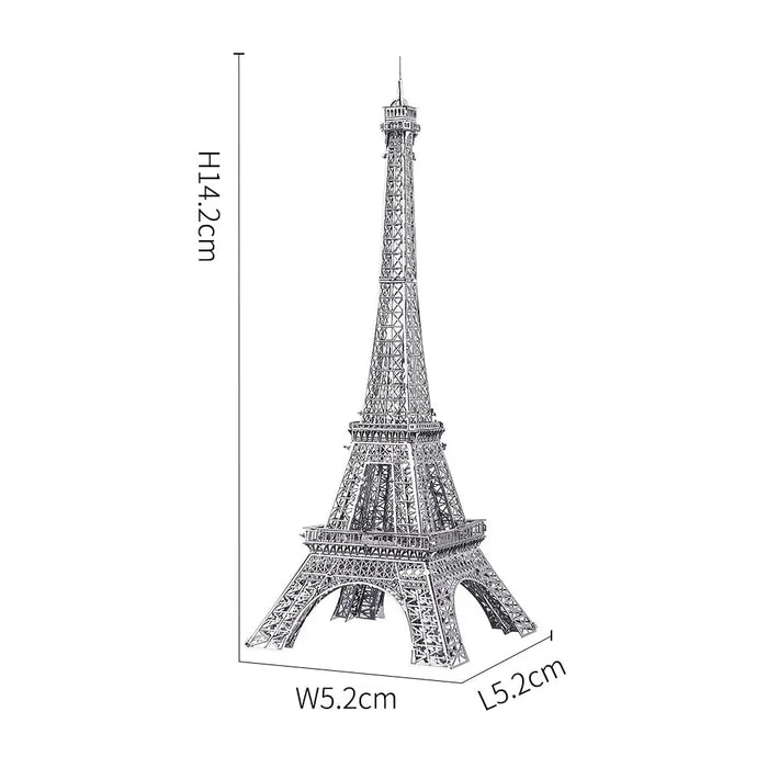 3d Metal Puzzles For Adult Eiffel Tower Jigsaw Building