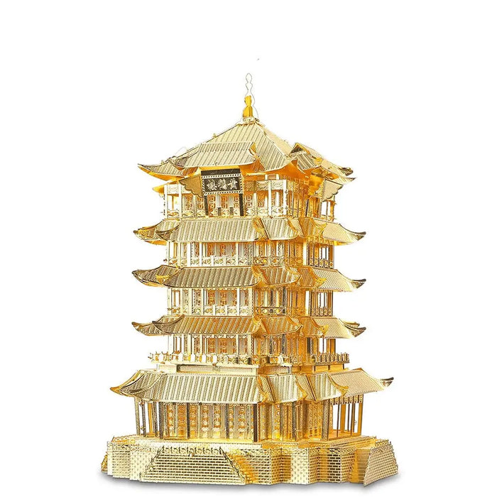 3d Metal Puzzles For Adult Kids Yellow Crane Tower Diy