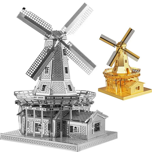 3d Metal Puzzles Diy Dutch Windmill Model Kits For Teens