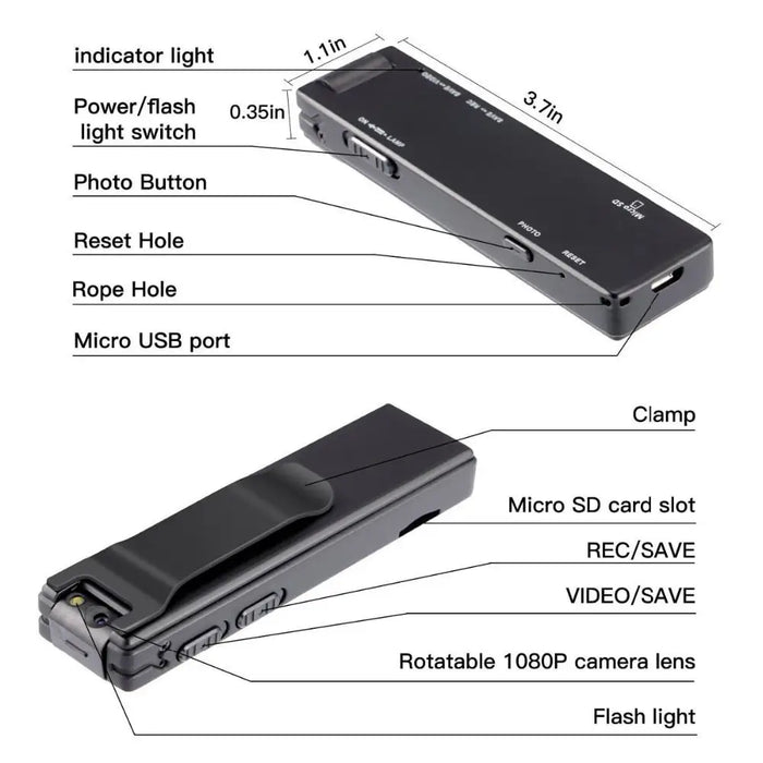 Mini A3 Hd Flashlight Digital Magnetic Motion Detection Loop