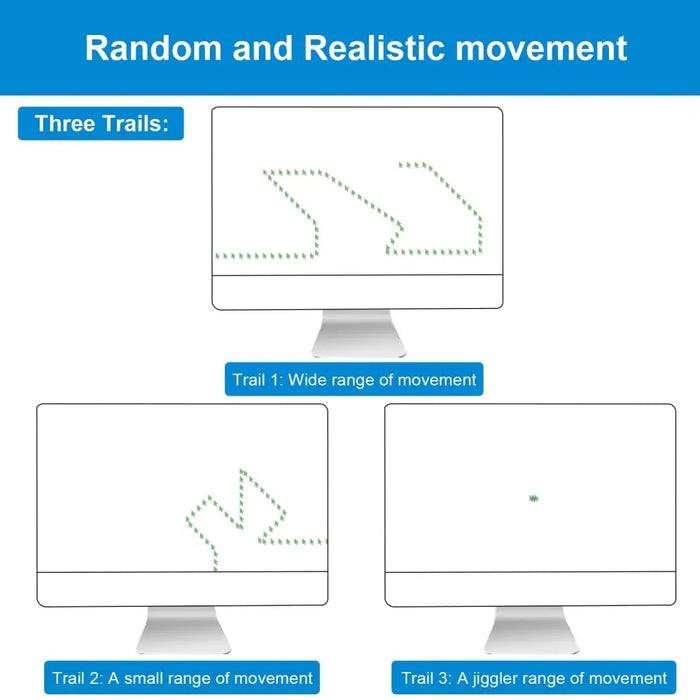 Mini Mouse Jiggler Usb Mover Supports Multi-track Simulate