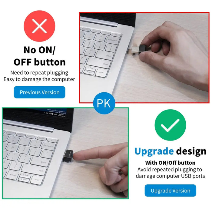 Mini Mouse Jiggler Usb Mover Supports Multi-track Simulate