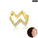 Mono-earring Gold Ear Cuff 925 Sterling Silver Colours