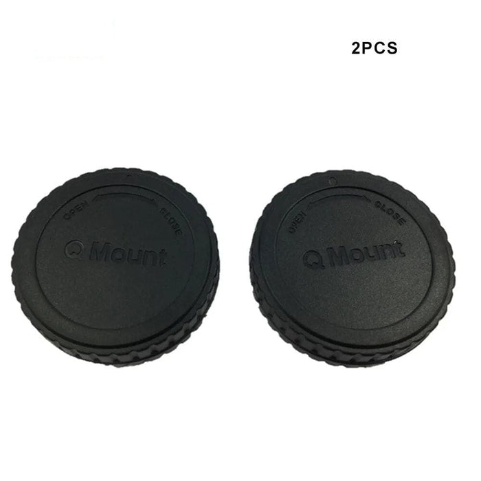 Q Mount Camera Front Body Cap+Rear Lens Cap Cover For Pentax Q Mount Q7 Q10 Cameras Q Mount Lenses