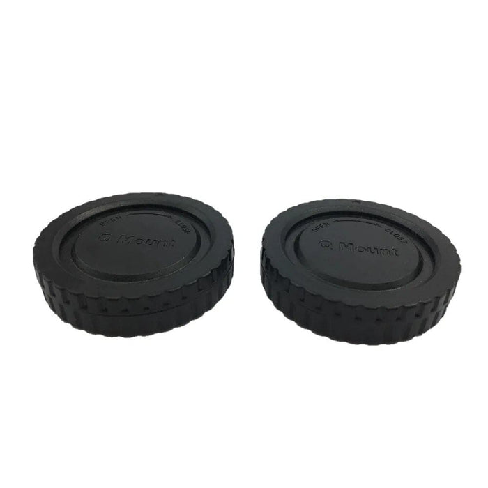 Q Mount Camera Front Body Cap+Rear Lens Cap Cover For Pentax Q Mount Q7 Q10 Cameras Q Mount Lenses