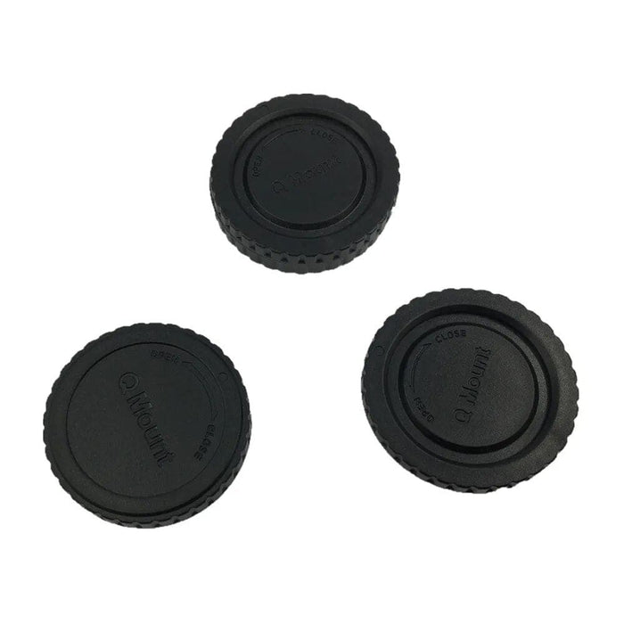 Q Mount Camera Front Body Cap+Rear Lens Cap Cover For Pentax Q Mount Q7 Q10 Cameras Q Mount Lenses