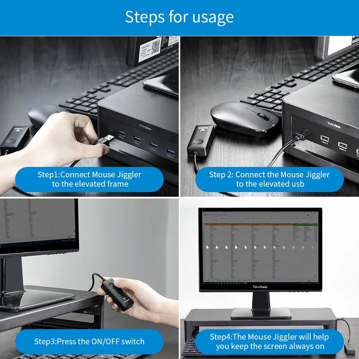 Mouse Jiggler Mover Usb Port Drive-free With Switch