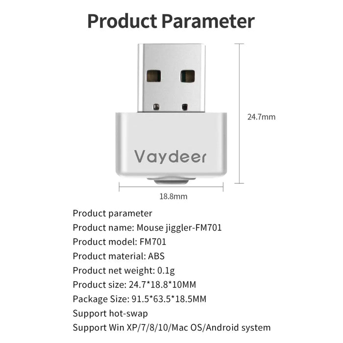 Usb Mouse Jiggler Undetectable Mover Automatic Computer