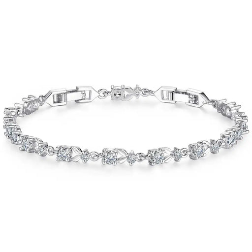 Multi-colour Luxury Zircon Crystal Bracelet For Women