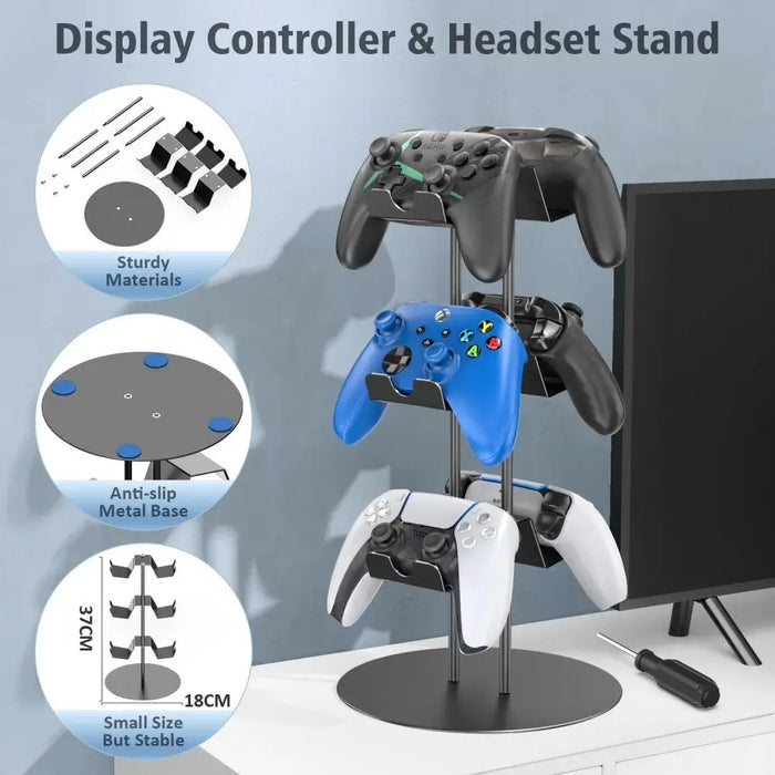 Multi-purpose Gamepad Earphone Phone Stand Shelf Hook