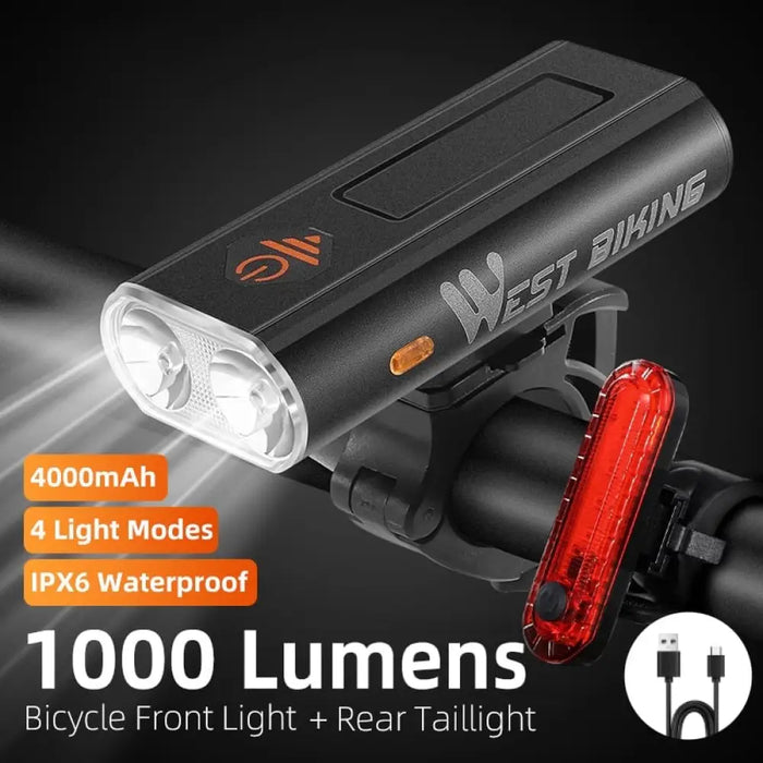 Multifunctional Usb Rechargeable Waterproof Bicycle Light