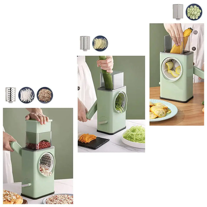 Vibe Geeks Multifunctional Rotary Hand Cranking Vegetable