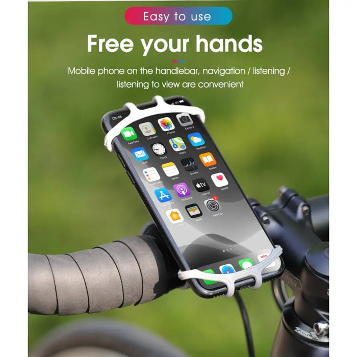 Multifunctional Tough Silicone Bicycle Phone Holder