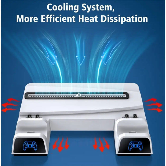 Multifunctional Vertical Cooling Stand With Game Slot