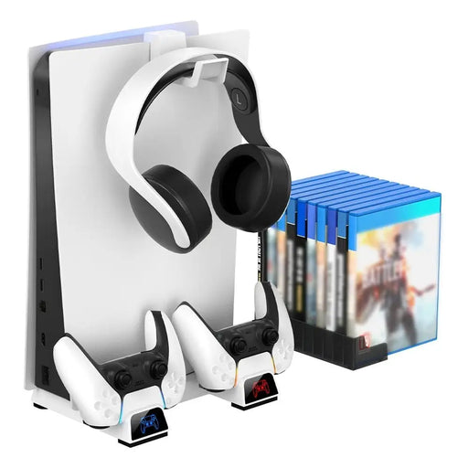 Multifunctional Vertical Cooling Stand With Game Slot