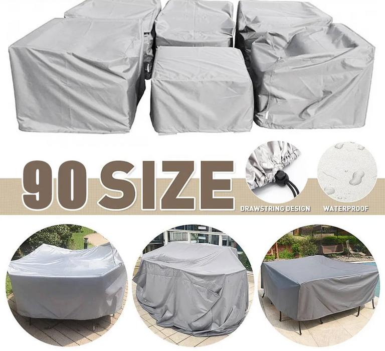 Multiple Size Outdoor Furniture Cover Sofa Chair Table Cover Rain Snow Dust Covers Waterproof Cover