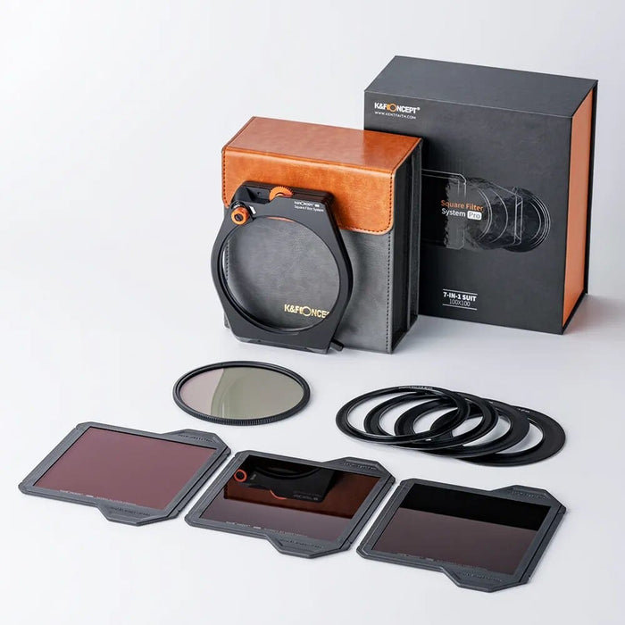 Nano X-PRO Rechteckfilter Set Square Filter Kit With 95mm CPL Filter+ND8 ND64 ND1000+Adapte Ring 67mm 72mm 77mm 82mm