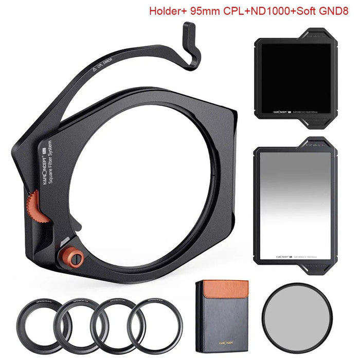 Nano X-PRO Rechteckfilter Set Square Filter Kit With 95mm CPL Filter+ND8 ND64 ND1000+Adapte Ring 67mm 72mm 77mm 82mm