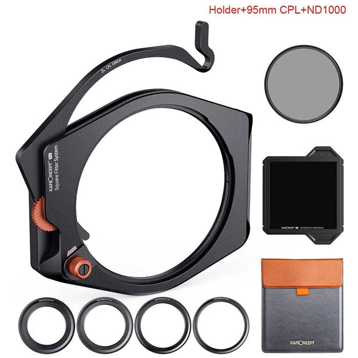 Nano X-PRO Rechteckfilter Set Square Filter Kit With 95mm CPL Filter+ND8 ND64 ND1000+Adapte Ring 67mm 72mm 77mm 82mm