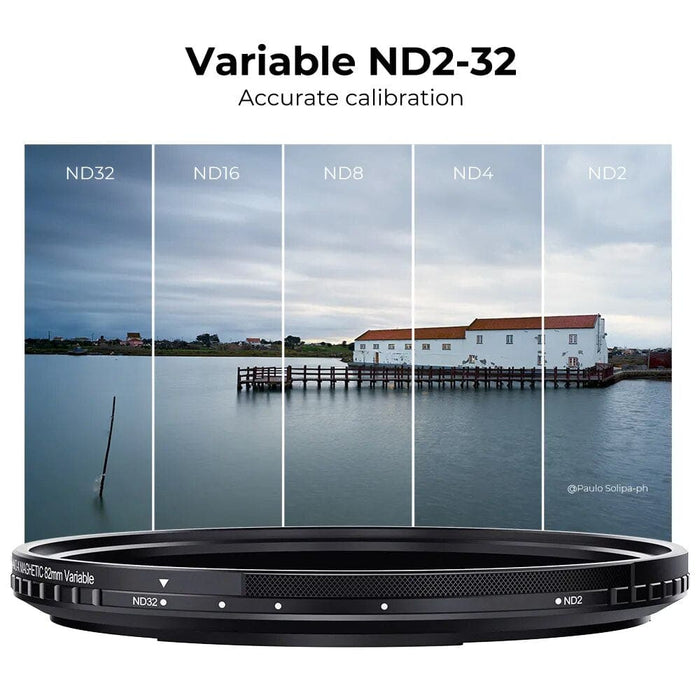 Nano-X Series Magnetic Variable ND2-ND32 Lens Filters 28 Multi-Layer Coatings Neutral Density 49 52 58 67 72 77 82mm