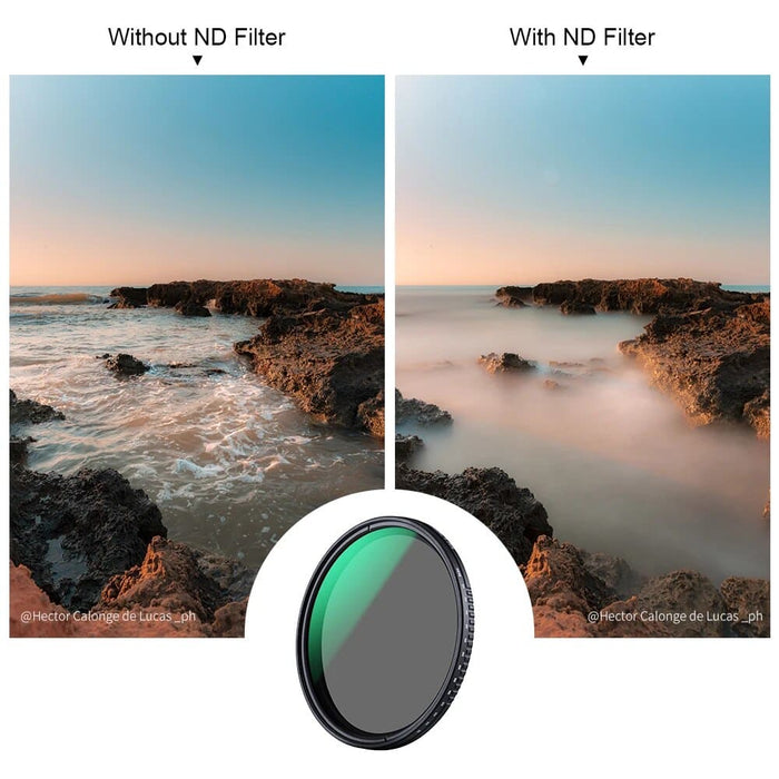 ND3-ND1000 Variable ND Filter Multi Coated Adjustable Neutral Density Camera Lens Filter 49mm 52mm 67mm 77mm 82mm