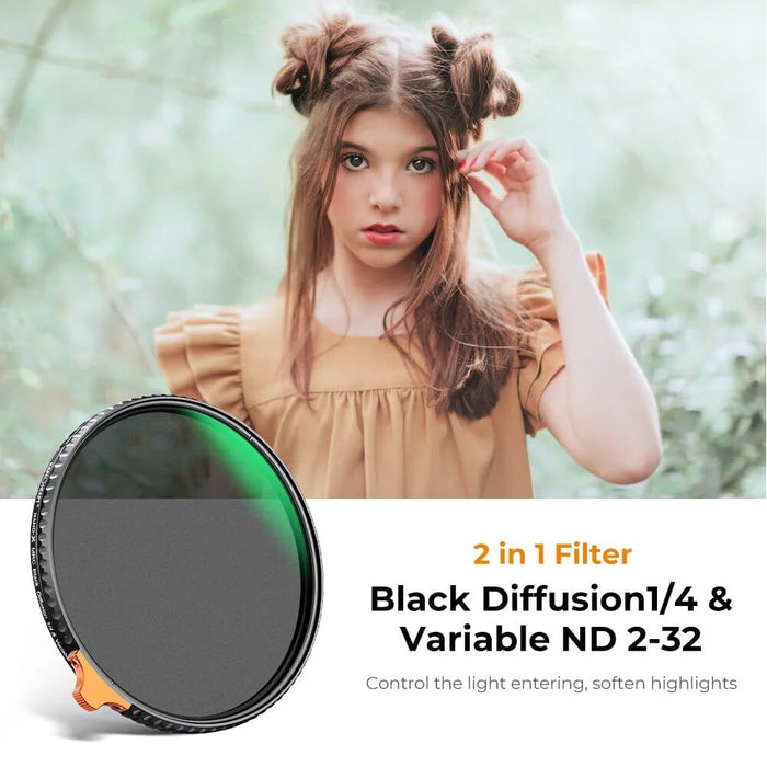 Nd2-nd32 + 1 4 Black Mist Diffusion Camera Lens Filter 2in1