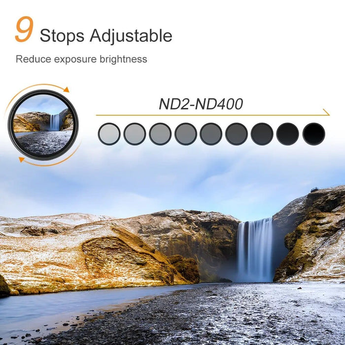 Nd2-nd400 Fader Variable Nd Filter Multi Coated Adjustable