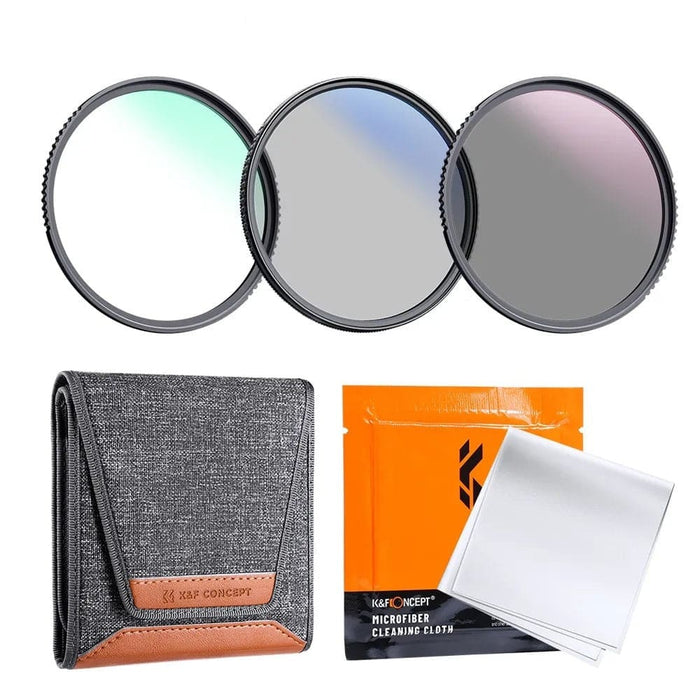 Netural Density Nd4 Mcuv Cpl Camera Filter Kit 49-82mm