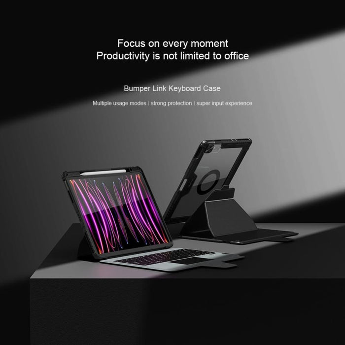 Backlit Version Bumper Link Keyboard Case For Ipad Pro 12.9 2020/2021/2022