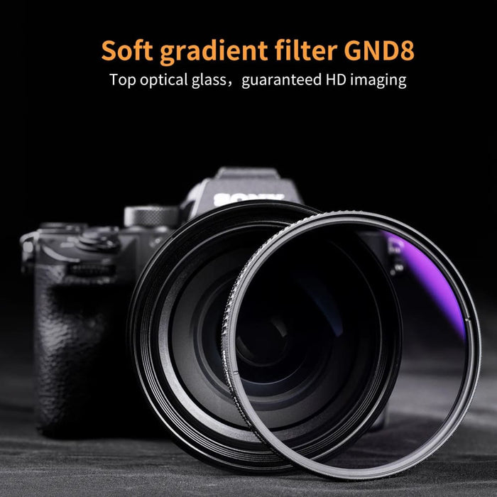 Nona-X HD Soft GND16 ND16 Lens Filter Gradient ND 49 52 55 58 62 67 72 77 82mm Gradient Neutral Density Camera Lens