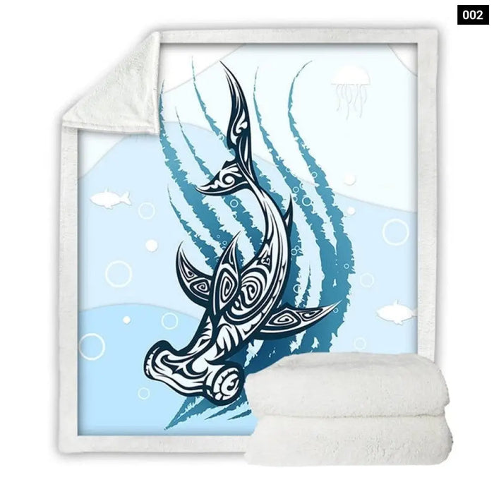 Orcinus Orca Blankets For Bed Watercolor Custom Blanket