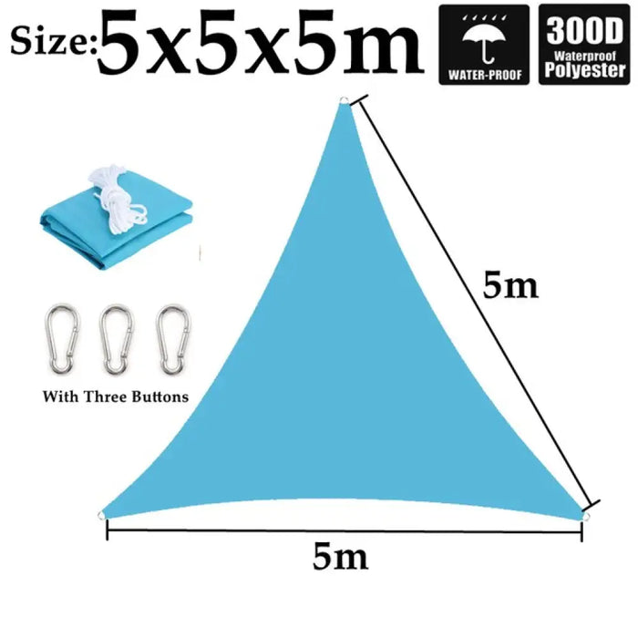 Outdoor 300d Lake Blue Polyester Tarpaulin Cover Garden