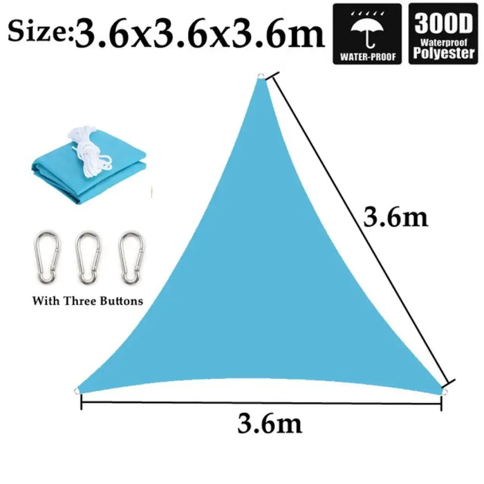 Outdoor 300d Lake Blue Polyester Tarpaulin Cover Garden