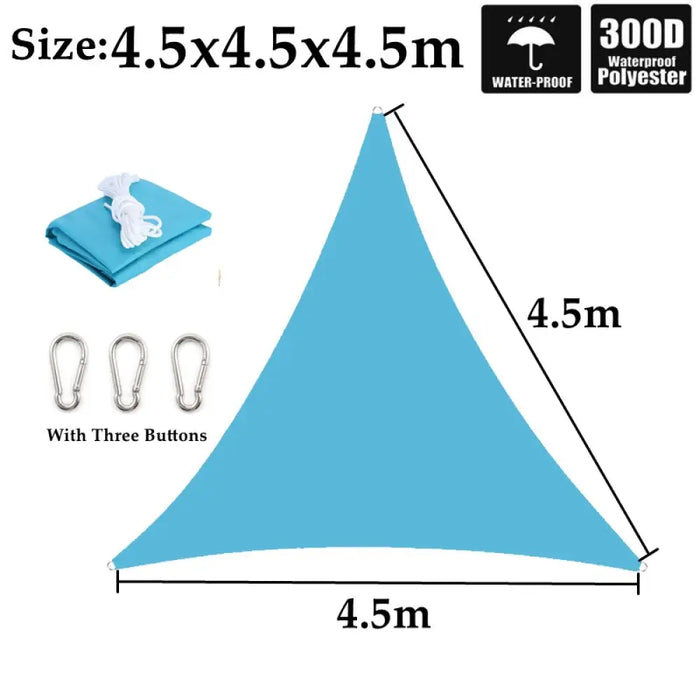 Outdoor 300d Lake Blue Polyester Tarpaulin Cover Garden