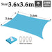 Outdoor 300d Lake Blue Polyester Tarpaulin Cover Garden