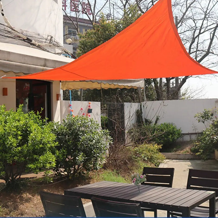 Outdoor Awnings Orange Polyester Waterproof Sun Sail Canvas