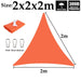Outdoor Awnings Orange Polyester Waterproof Sun Sail Canvas