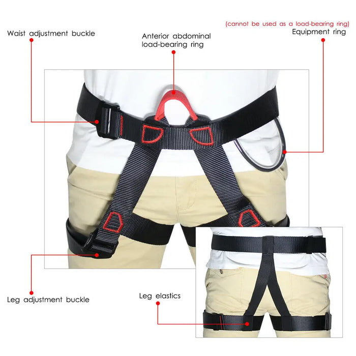 Vibe Geeks Outdoor Safety Rock Climbing Harness Belt