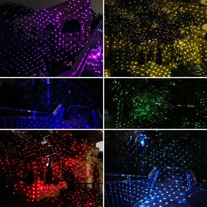 2W Outdoor Waterproof Starry Sky Star White Laser Light Projector DMX Full Colour Garden Xmas Tree Square Party Decor Lamp