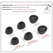 Oval Mouth Silicone Ear Tips For Huawei Active Noise