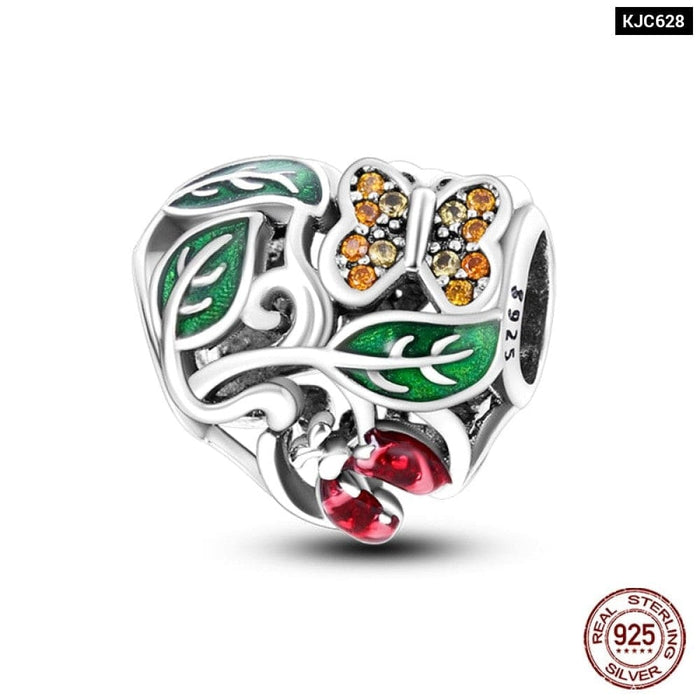 Fit Pandora 925 Original Bracelets 925 Sterling Silver Lipstick High-heeled Shoes Charms Beads Fine Anniversary Jewelry